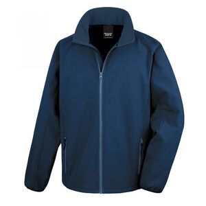 Result Mens Core Printable Softshell Jacket / Navy/ Navy